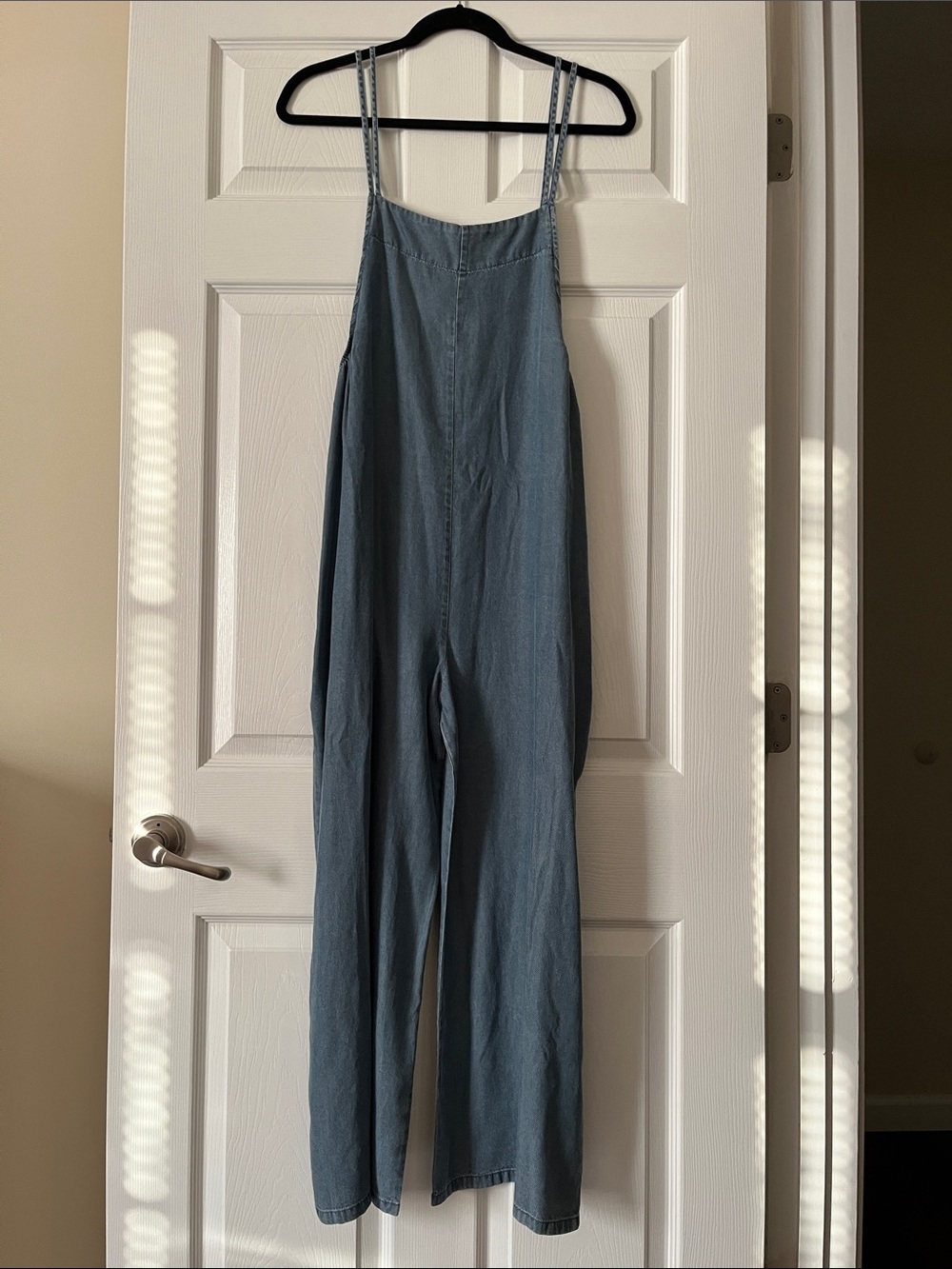 Hunter & Brown Women's Blue Denim Overalls Jumpsuit